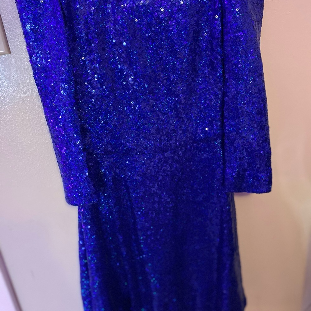 Stunning Blue Sequin Dress - Picture 3 of 3